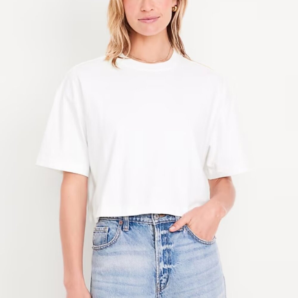 Vintage Oversized Crop T-Shirt: XL NWT